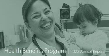 Health Benefits Program 2022 Annual Report Cover Image