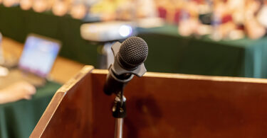 microphone in conference room