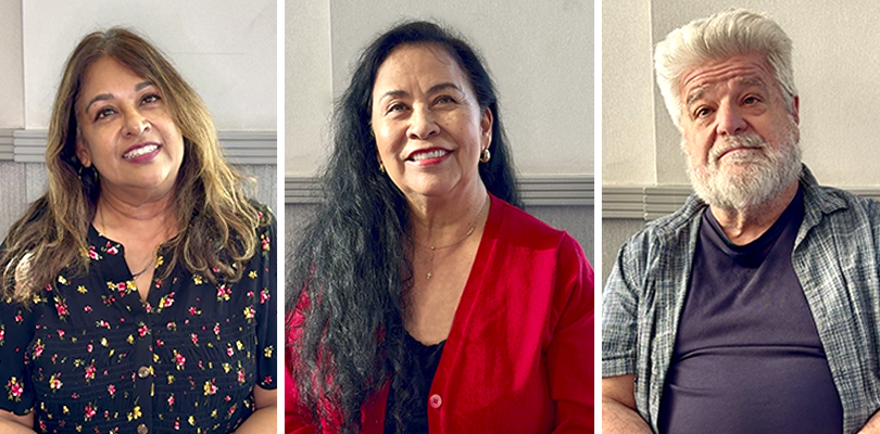 Nadira Sharma, Isabel Miranda, and Rob Schraff